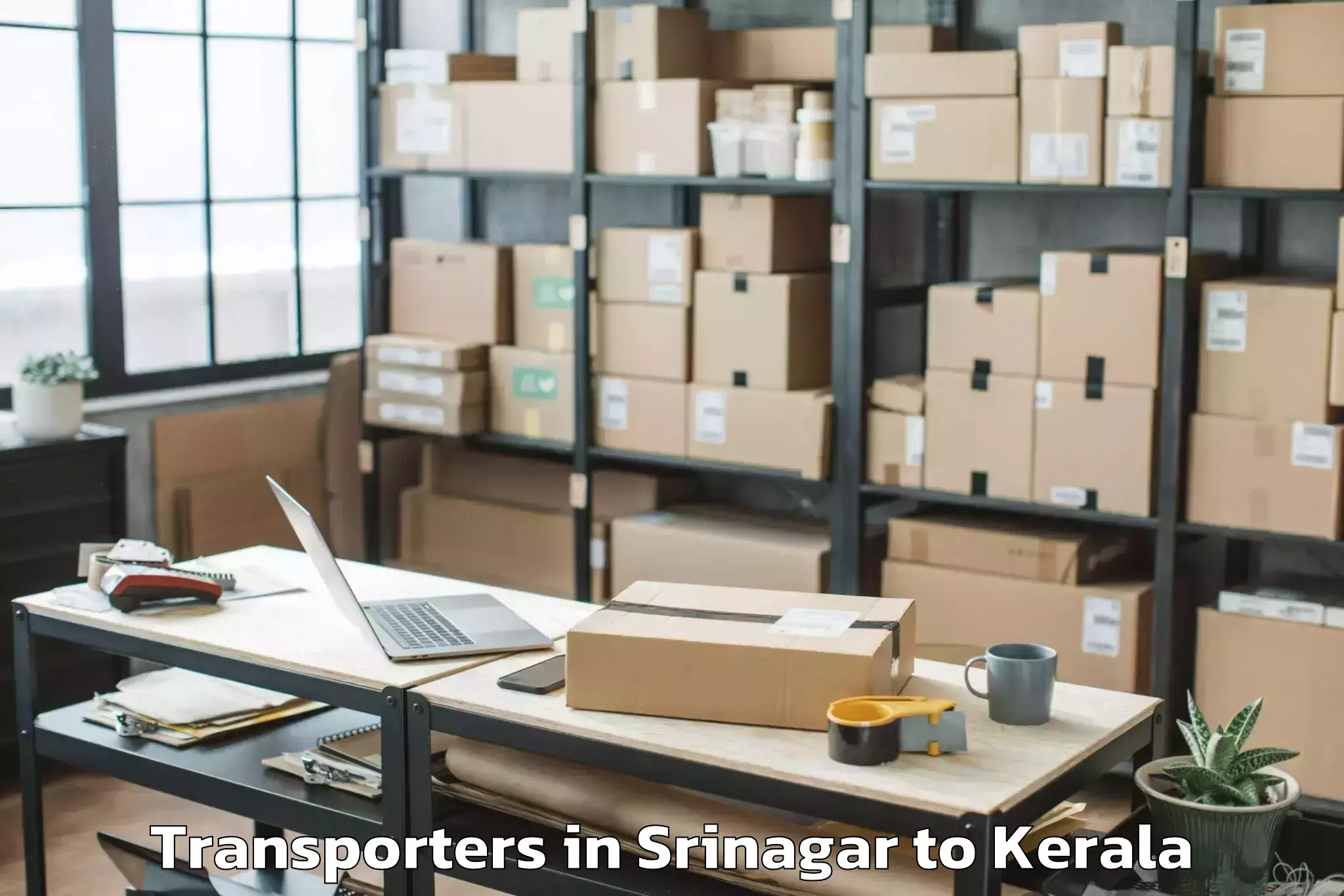 Leading Srinagar to Parippally Transporters Provider